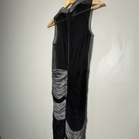 Willow Austrailian Brand Draped Sleeveless Silk Black Mini Dress RARE Sz 2 US - Picture 9 of 16